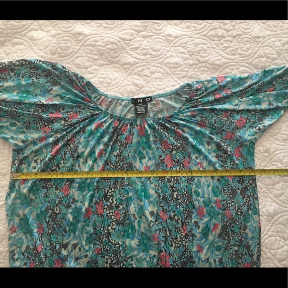 Raglan Sleeve Elastic Neck Boho Top - Picture 5 of 8